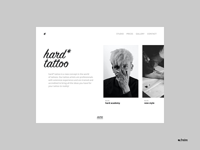 HARD TATTOO WEB app branding designer digital logo minimal photography product design ui ui design website