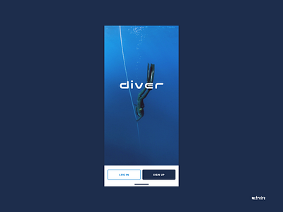 Dive App app branding design digital logo photography product design ui ui design ux web