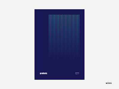 Gradient lagoon - Poster artwork design gradient gradient color illustration lines logo minimal poster vector