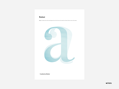 Bodoni Typography bodoni branding design designer digital editorial minimal typogaphy vector