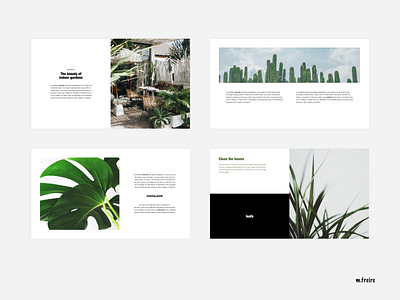 Gardening PPT design digital editorial design logo minimal ppt ppt template slides typogaphy