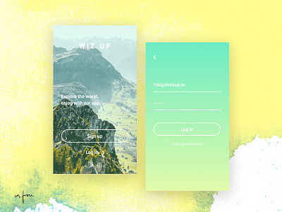 Wiz Up App app designer minimal product design travel travelling ui design voyage web
