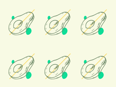 Avocado Pattern avocado collage design designer digital draw fruit pattern rapport repetition sketch symmetry