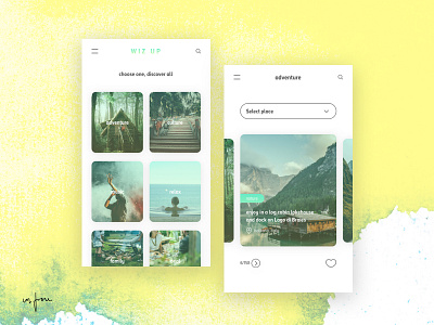 Wiz Up App app concept app design designer digital minimal travelapp ui uidesign ux voyage