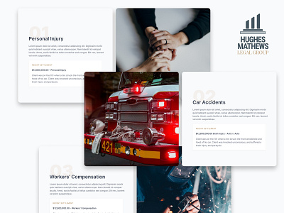 Inner Pages Design for Injury Law Website