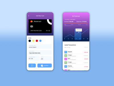 “The Balance” expense tracker mobile app app creditcard design expenses finance finance app interface mobile app transaction ux ux designer web