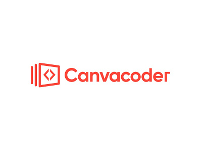 Canvacoder branding ai brandidentity branding code design html html css icon inspiration logo marketing minimal startup teach typography vector vr
