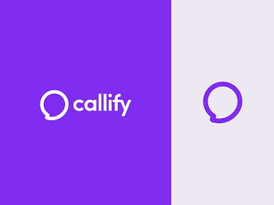 callify logo branding calling app chat conference design icon inspiration logo minimal mobile social typography vector video