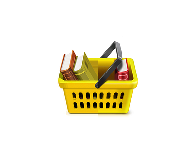 CourseStorm icon (Flat vs skeuomorphism) cart basket designer simple flat vs skeuomorphism history icon icon design china illustration inspiration realistic skeuomorphism style books