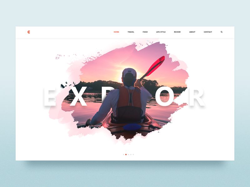 Hero exploration - Blog retro interface uidseign explore explore brush webdesign illustration travel banner trip header ux adventure article food mountains hero design image minimal texture ui typography site manipulation web website minimalist illustrator 1 trend 2019 inspiration