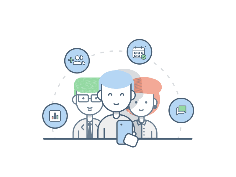illustration for landing page 404 work dashboard chat event out line features illustration friends icon jambo landing page like communication mac dropbox landing page server app team poll web teamwork workspace office group workplace secure icons