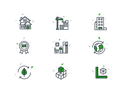 Blockdym Icons cohesive design hotel icon icon set iconography inspiration modular property realestate