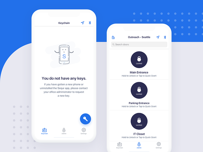 Mobile app for access control system by Iftikhar Shaikh for Inara ...