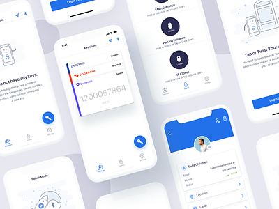 sequr - ios -access control system access app design door empty states genea illustration inspiration ios iot kisi mobile saas startup system ui ux visitor management visual design