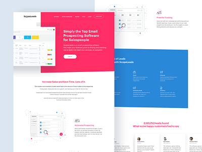 Scopeleads - Website Exploration 01 design icons illustration landing page leads saas ui ux webapp website