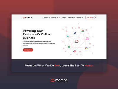 Website Design - Momos animation design illustration ui ux web design website development