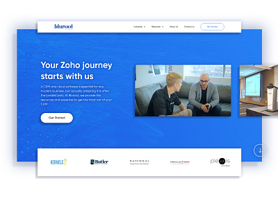 UI/UX Design for Bluroot - a B2B IT/CRM Consultation Brand