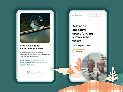 Mobile Responsive Website Design for CoBenefits custom design. design figma illustration mobile responsive nonprofit ui ux web design website development