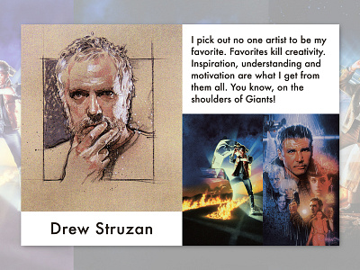 Drew Struzan on artists art design poster quote struzan