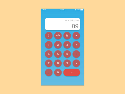 Daily UI #004 – Calculator calculator dailyui dailyui 004 design ui uidesign