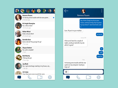 Daily UI #013 – Direct Messaging