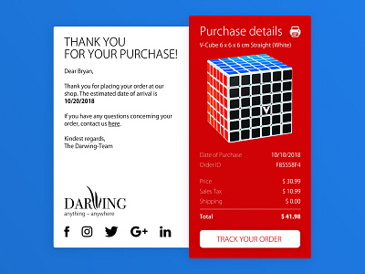 Daily UI #017 – Email Receipt dailyui dailyui 017 design email receipt ui uidesign