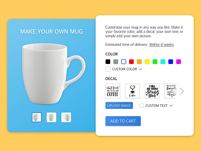 Daily UI #033 – Customize Product customize product dailyui dailyui 033 design ui uidesign