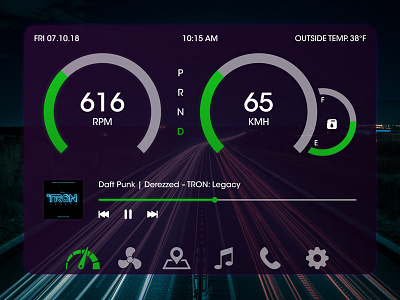 Daily UI #034 – Car Interface car interface dailyui dailyui 034 design ui uidesign