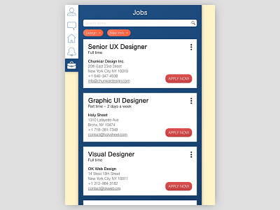 Daily UI #050 – Job Listing dailyui dailyui 050 design job listing ui uidesign