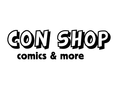 CON SHOP: comics & more – Logo design graphic design graphic design logo logo logodesign typography