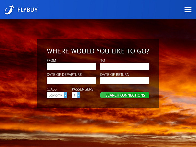 Daily UI #068 – Flight Search