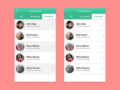 Daily UI #078 – Pending Invitation