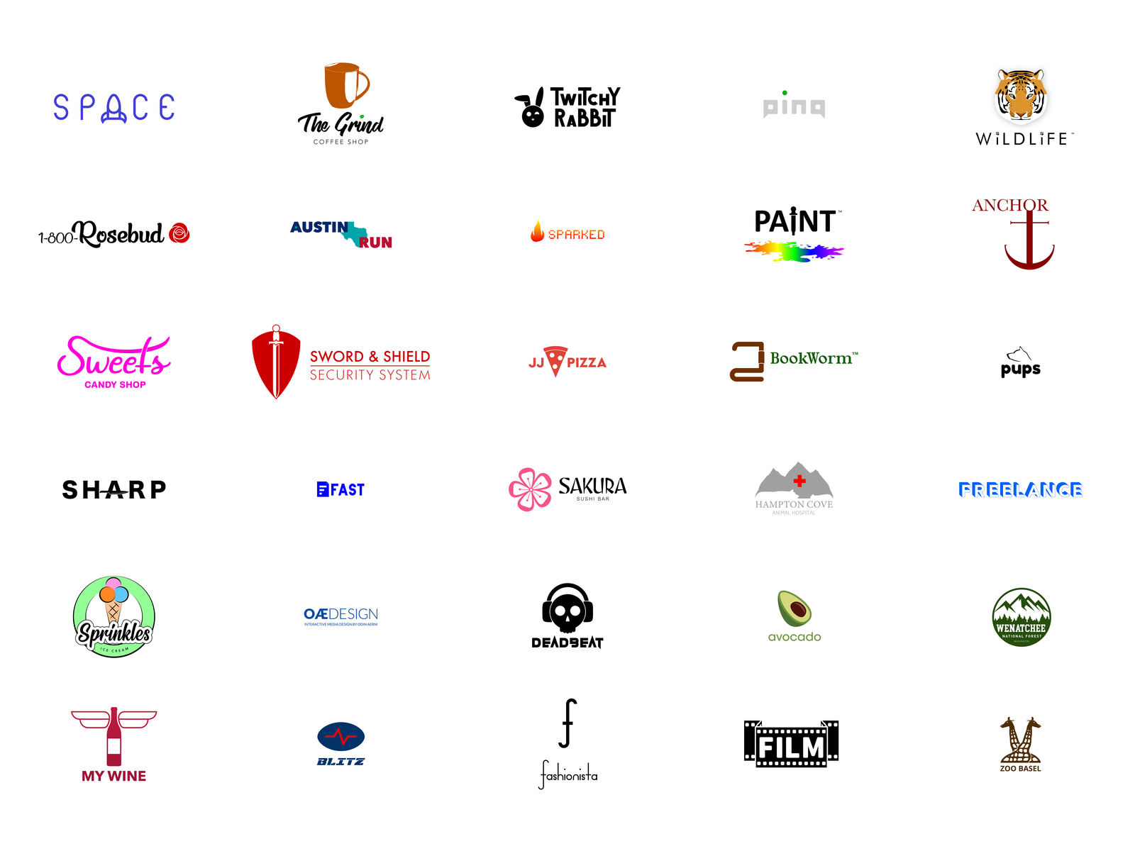 Thirty Logos by Odin Aerni on Dribbble
