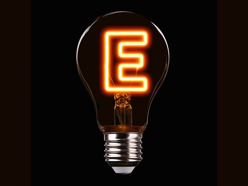 E is for Electricity 36 days 36 days of type 36 days of type lettering letter e typedesign typography