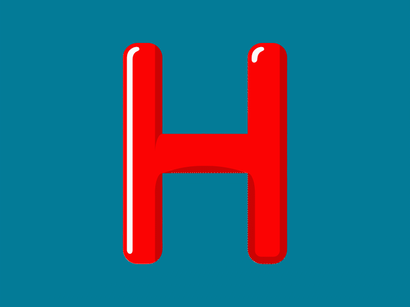 H is for Heart 36 days 36 days of type 36 days of type lettering letter h typedesign typography