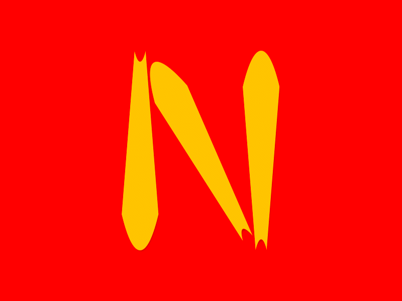 N is for Nuclear 36 days 36 days of type 36 days of type lettering letter n typedesign typography
