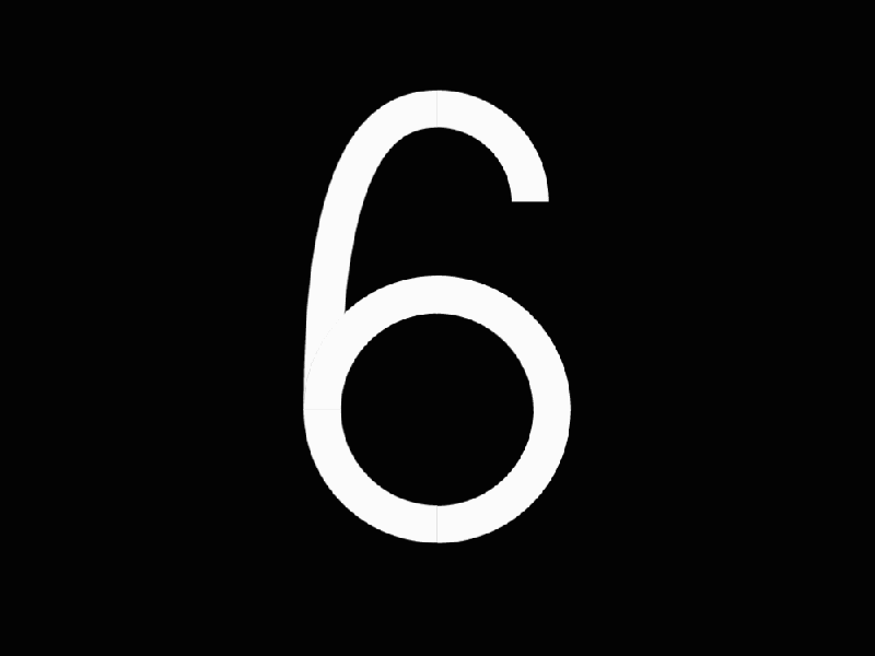 6 36 days 36 days of type 36 days of type lettering number 6 numeral typedesign typography
