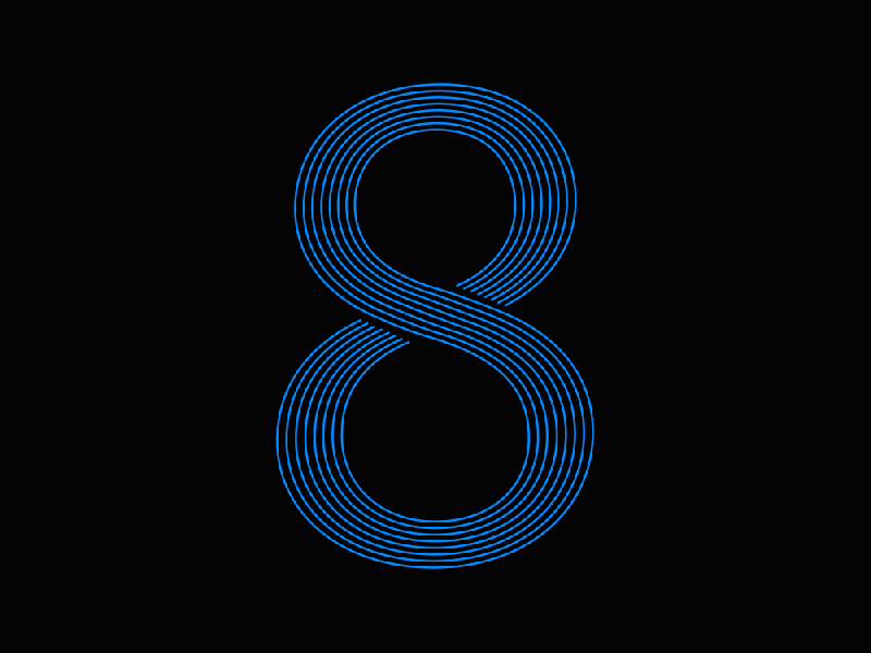 8 36 days 36 days of type 36 days of type lettering number 8 numeral typedesign typography