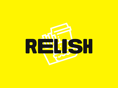 Relish - Brand ID WIP branding food logo yellow