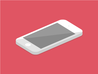 iPhone angle apple clean flat illustration iphone minimal ui vector