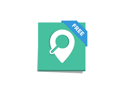 Location Scout App app fat free green icon location logo mobile scout teal vector web