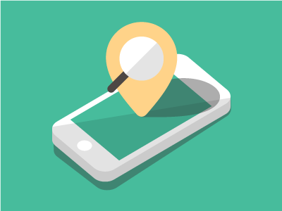 Rekke Icon app clean find flat iphone location minmal rekke scout search ui