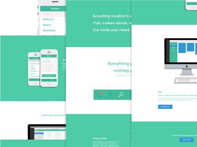 Rekke - more! animation app clean design flat minimal mobile modern page ui ux web