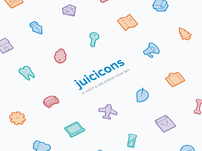 Juicicons, a juicy and delicious icon set