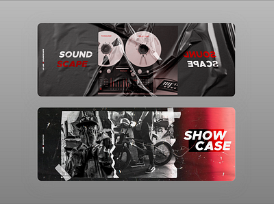 Soundscape X Showcase Banner app art branding design illustration networking shopping typography ui ux