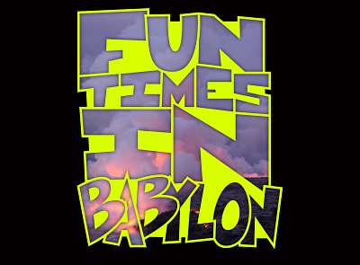 Fun times in Babylon album design comic design digital art drawing editorial illustration graphic design illustration lettering typography vector