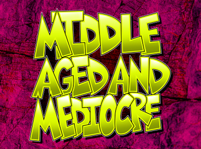Middle aged and mediocre album design design digital art drawing editorial illustration illustration lettering photoshop typography vector
