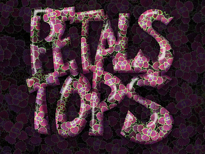 Petals album design design digital art drawing editorial illustration graphic design illustration lettering photoshop typography