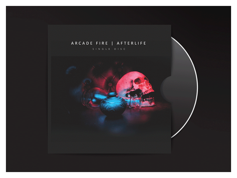 Afterlife afterlife booklet cover disc design disc fan art illustration photography skull