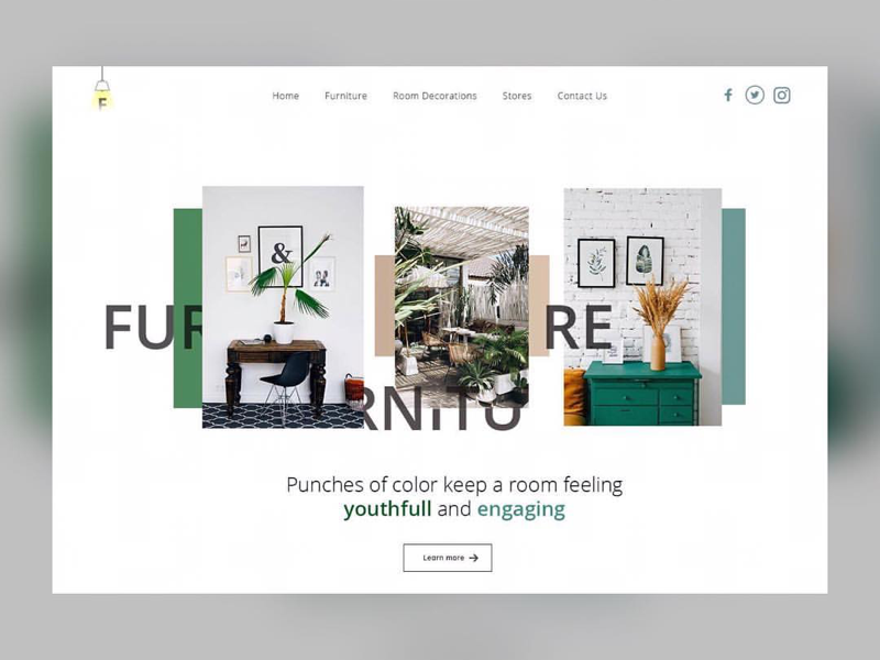Furniture Store Landing Page By Martynas Belogradovas On Dribbble